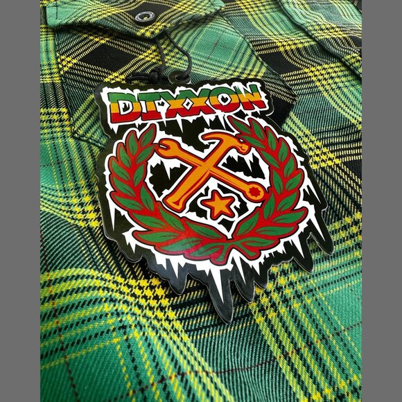 DIXXON FLANNEL - COOL RUNNINGS Flannel Shirt - Women's Large - Picture 8 of 8